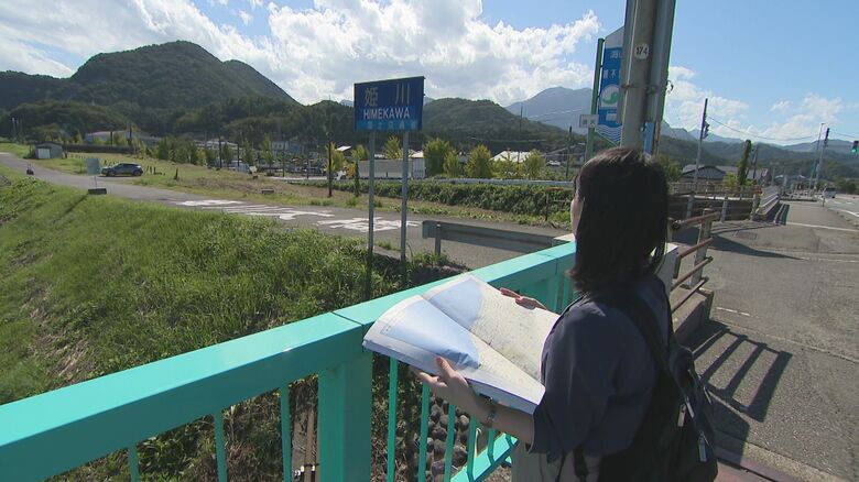 市中央に流れるのは姫川 “糸魚川”は見つからず…