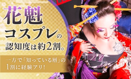 花魁コスプレの認知度は約2割。一方で「知っている層」の1割に経験アリ！