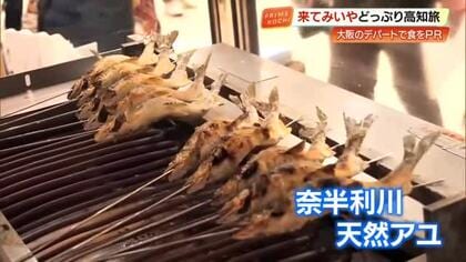 大阪・梅田で開催中「どっぷり高知旅」大盛況　カツオのタタキ、焼きたて天然アユも楽しめる