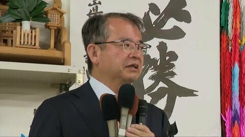 黒部市長選挙で敗れた現職の武隈義一市長が敗戦の弁 「次は上坂さんの姿勢を皆さんで見守っていく」