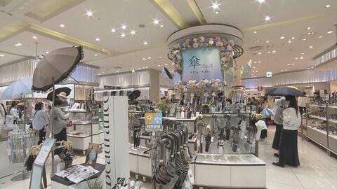 「6月からどうなるのかな…」29日も東海3県各地で“真夏日” 名古屋のデパートでは約2千本の日傘など揃えた催しも