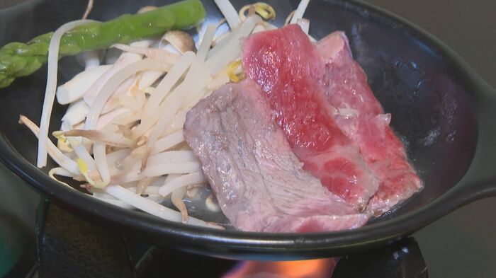 信州牛のステーキ