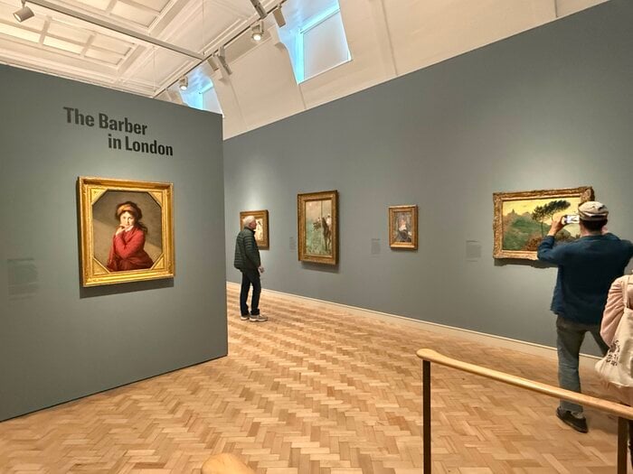 先月始まった<バーバー美術館inロンドン展>