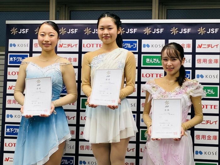 シニア女子表彰台（関東選手権）