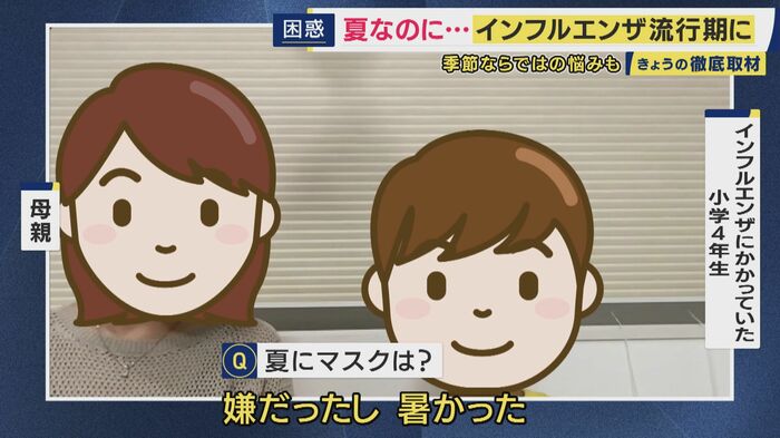 マスクは「嫌だったし、暑かった」