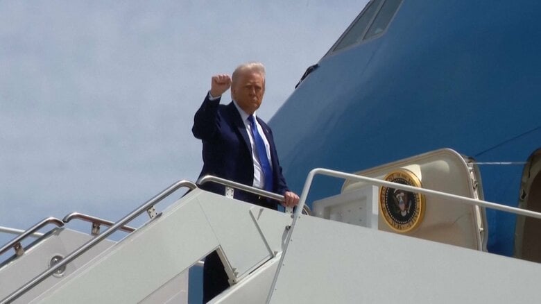 トランプ大統領が中東3カ国歴訪に出発…サウジ、カタール、UAE訪問へ　1兆ドルの投資求める構え｜FNNプライムオンライン
