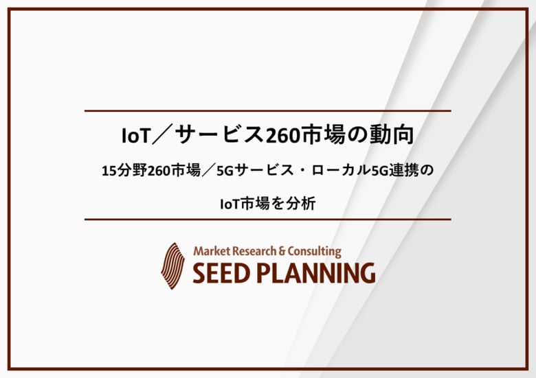 IoT/サービス260市場の実態を調査