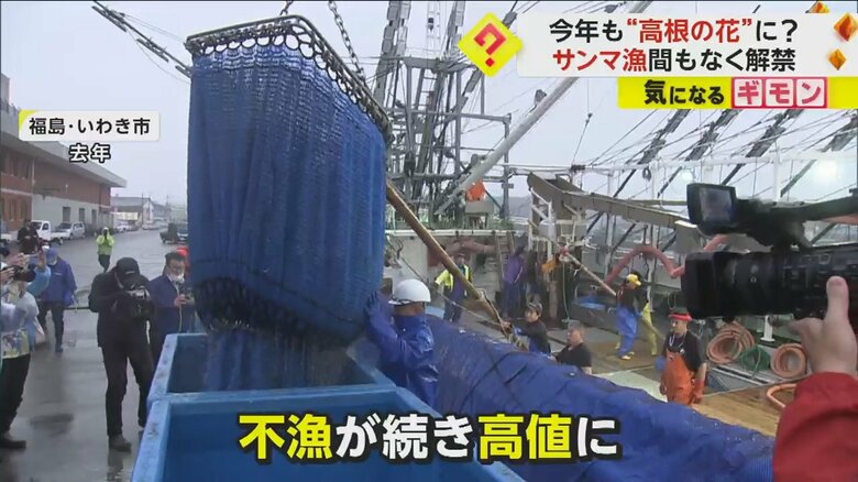 去年のサンマ漁の様子。ここ数年不漁が続き、値段も高くなっている