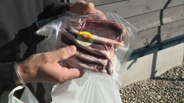 シカのランプを購入したお客さん