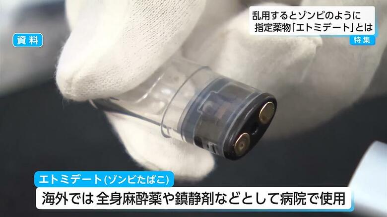 ゾンビたばこ「エトミデート」の薬物本体