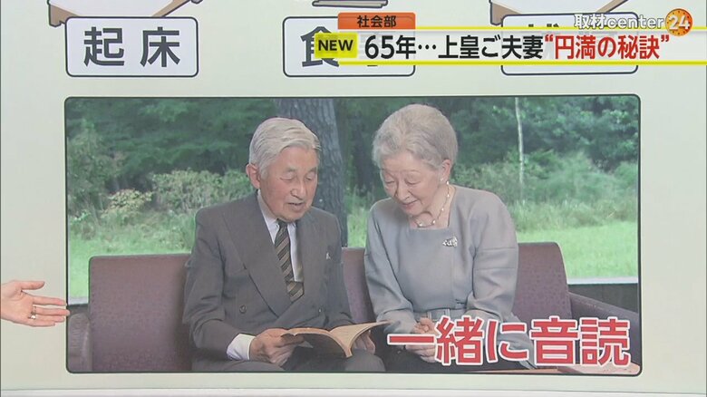 毎朝1冊の本を一緒に音読されるという上皇ご夫妻