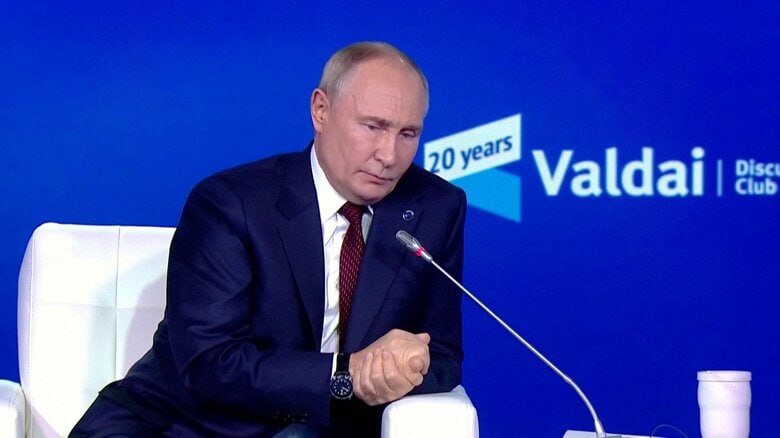 「トランプ氏に祝意を表したい」と述べたプーチン大統領（7日）
