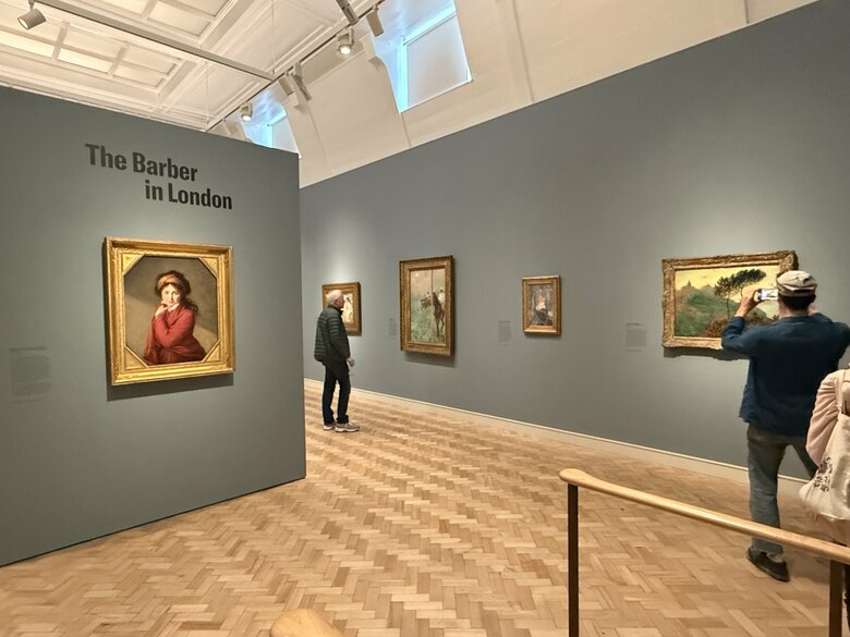 先月始まった＜バーバー美術館inロンドン展＞