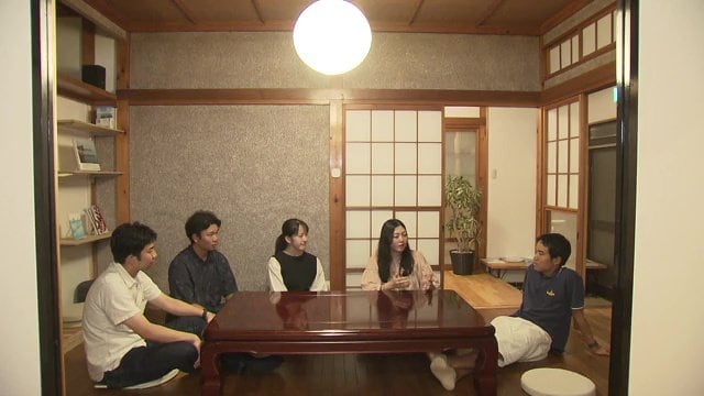 宿泊に来た後輩たちと