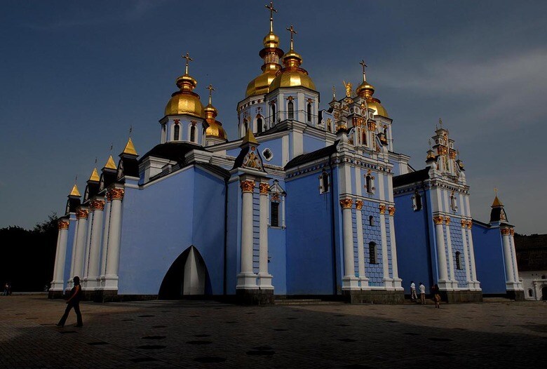 稲田さんはウクライナを訪れ、多くの美しい教会を撮影した