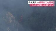 焼損面積は3万5000平方メートルに　藤枝市の山林火災　県からの災害派遣要請を受け自衛隊も活動実施へ　丸1日近く経った今も延焼続く