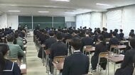 福岡県内の公立高校で推薦入試　受験生が作文や面接に臨む　全体倍率は1.46倍とわずかに低下　一般入試は3月10日