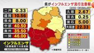 「インフルエンザの流行注意報」発表　過去10年で最も早い　患者数前週比2.8倍　岩手県