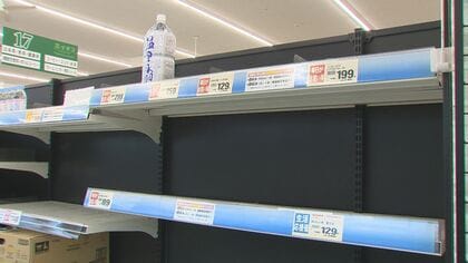 「今までにない売れ方」スーパーから“水”消える…水不足深刻化の新潟・上越市で飲料水の品切れ相次ぐ 断水に備え給水スポット利用する市民も