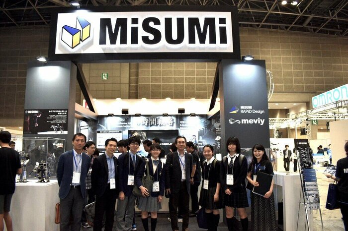 World Robot Summitにて、打合せのためミスミブースを訪問