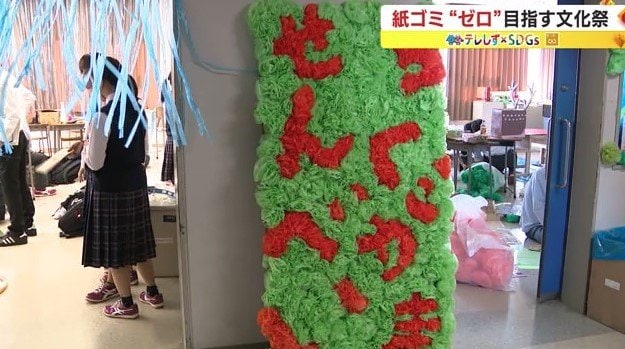 紙で装飾
