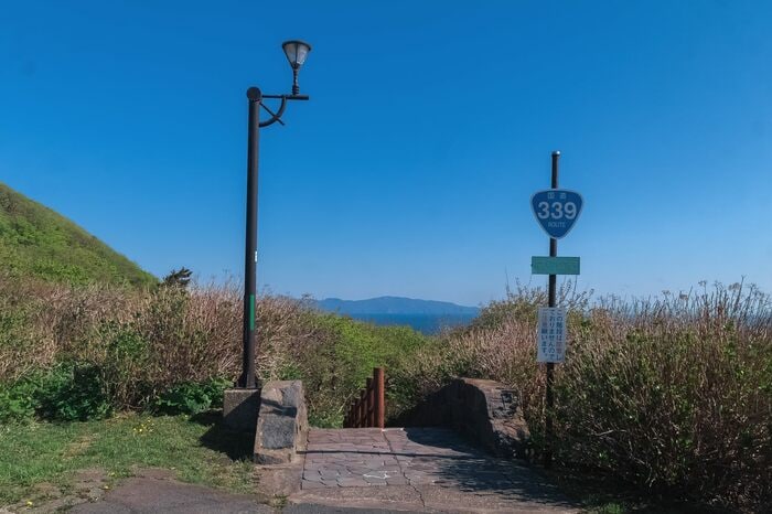 青森県　階段国道（2022年4月撮影）