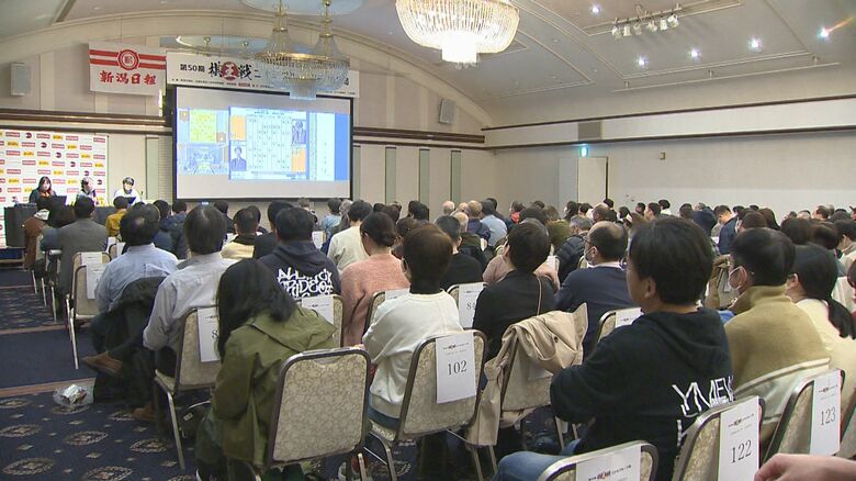 会場には多くの将棋ファン