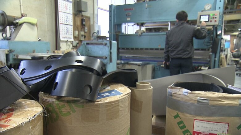 ゴム加工会社「津野田ゴム加工所」（長崎県西彼長与町）