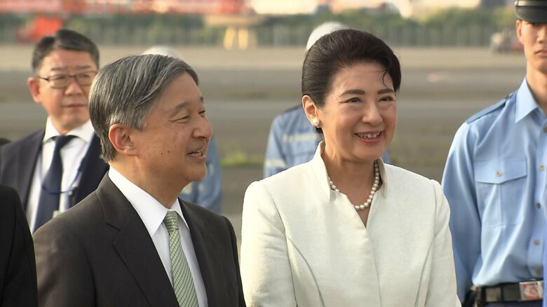 出迎えた秋篠宮ご夫妻などと笑顔で挨拶された