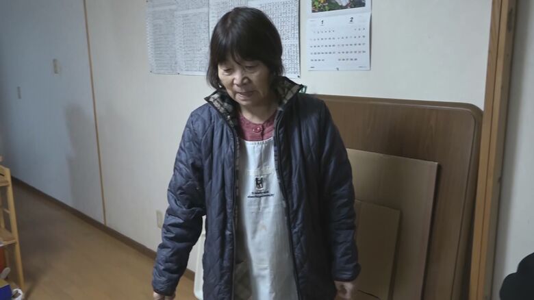 津波で自宅が浸水した安田みさ子さん