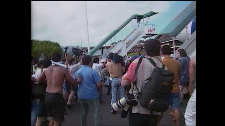 タヒチ島での抗議デモの様子（撮影：齋藤修）