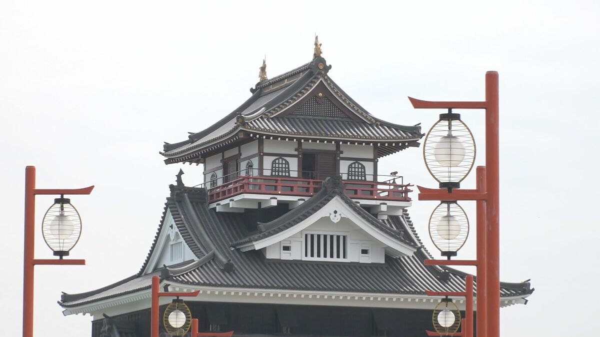 油絵 信長の城イン名古屋 写真 絵葉書（明治40-大正7年の間の発行）名古屋名所 名古屋城