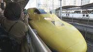 新幹線ホームにカメラ構える人だかり…『ドクターイエロー』がラストラン ファンから口々に「ありがとう」
