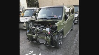 車のフロント部分ほぼ丸ごと…駐車場で大胆過ぎる盗難事件”　専門家「複数人なら1時間以内で可能」