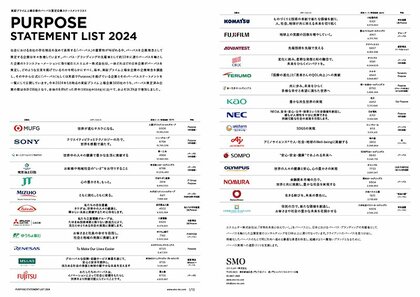 東証プライム上場のパーパス策定企業236社の全パーパスステートメント一覧「PURPOSE STATEMENT LIST 2024」を公開