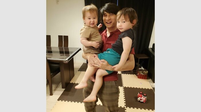 子どもとの家での様子(提供:水梨勇河さん)