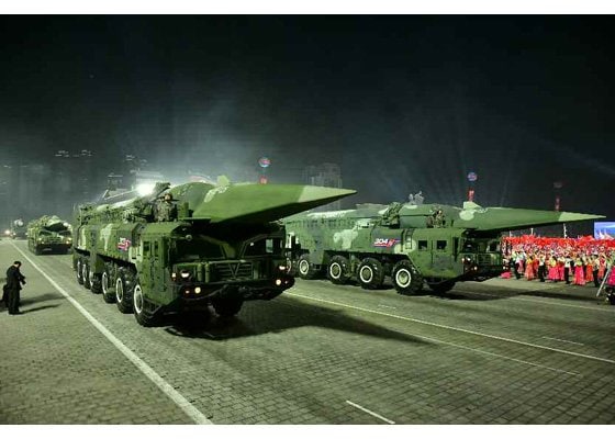 北朝鮮の火星8型極超音速滑空体ミサイル(朝鮮労働新聞・2022年4月26日)