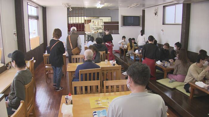 「あつ美二号」のオープン初日(3月22日)