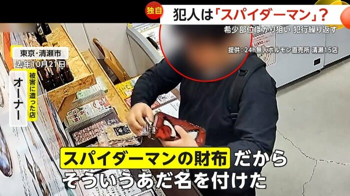 犯人のあだ名はスパイダーマン