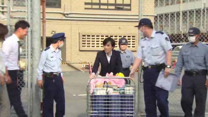 保釈された今西さん 2024年7月