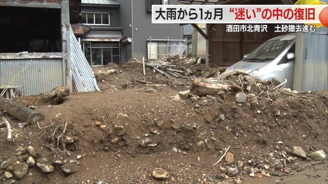 土砂が堆積したままの家も多い