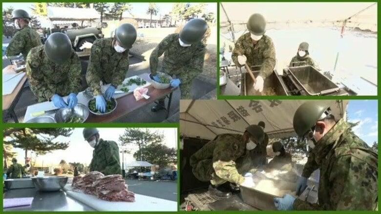 【密着】自衛隊員がプライドを懸けた”炊事競技会”　被災者の身も心も温める炊き出しを目指して…ホイコーロー定食で日ごろの訓練の成果競う｜FNNプライムオンライン