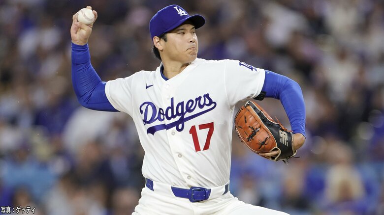 大谷翔平“雨ニモマケズ”6回無失点6奪三振　今季初の投打二刀流先発で躍動　打っては自己最長タイ36試合連続出塁｜FNNプライムオンライン