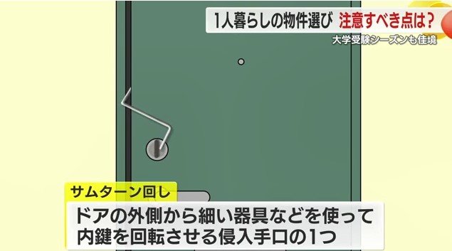 “サムターン回し”について