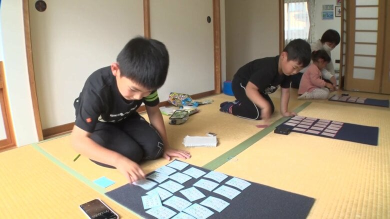 練習する遠藤成輝くん