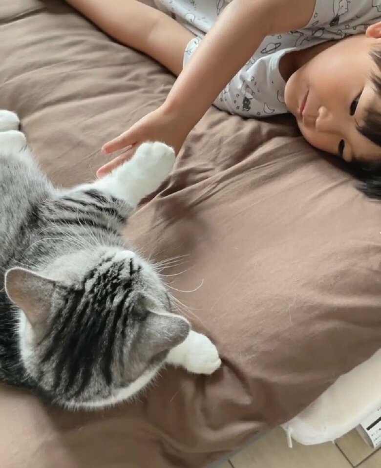 ふにちゃんは手が少し苦手