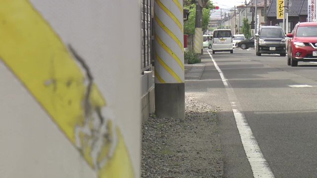 歩道がなく狭い道路で発生