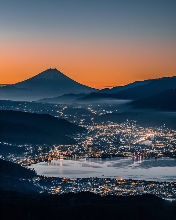 高ボッチの朝焼け