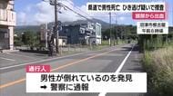 県道に倒れていた男性が死亡　ひき逃げ事件の疑いも　頭部から出血した状態　警察が捜査を進める