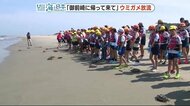 【海と日本】小学生が育てたアカウミガメを海へ~10カ月で20センチほどに